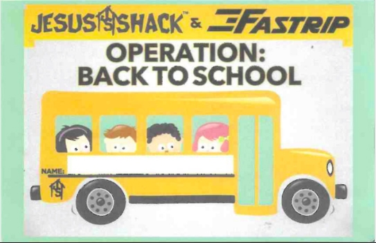 Jesus Shack Back to School Bus