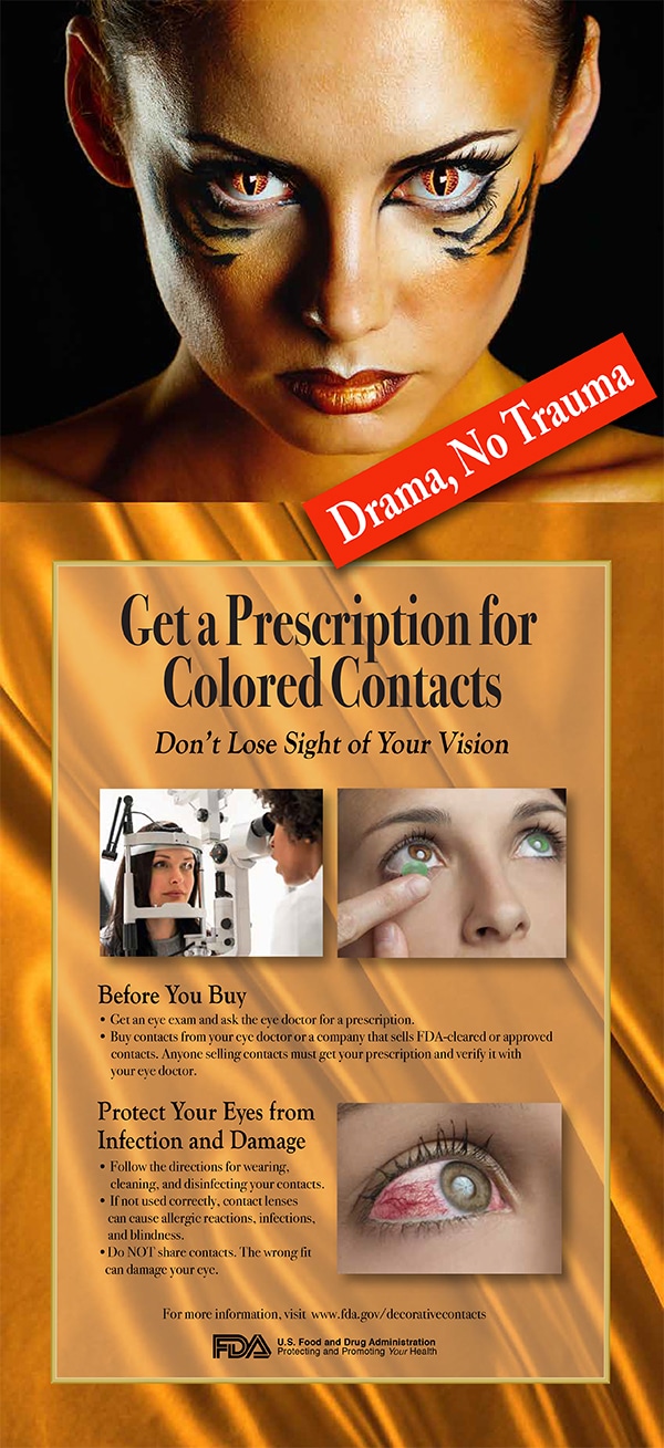 Colored and Decorative Contact Lenses: A Prescription Is A Must