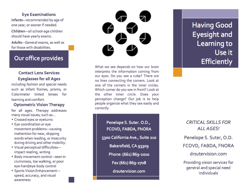 Page 1 of Good Eyesight Brochure